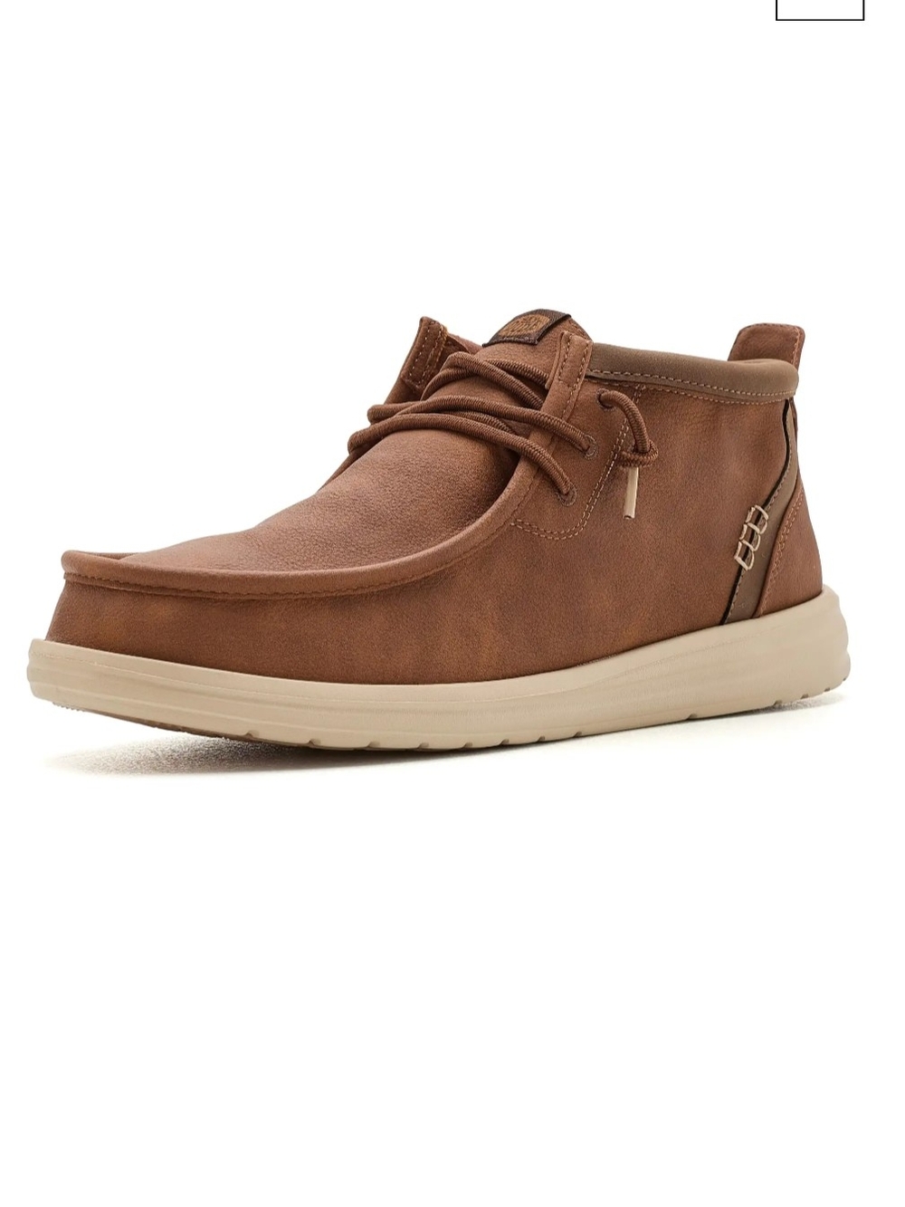 Hey Dude Wally Mid GripR Classic Style Casual Boot In Congac And Tan- Mens 7